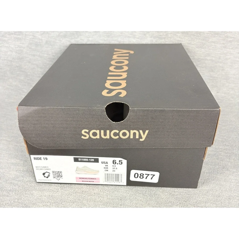 Saucony Ride 19 Running Sneakers Womens 6.5 Green Pink Mist Cameo Comfort Walk